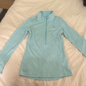 Under Armor light blue workout long-sleeve top. Size XS. 🤍